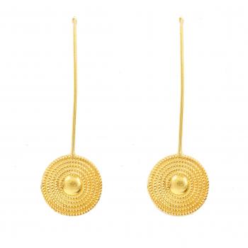 Handmade Nickel Free Gold Plated High Fashion Designer Ethnic Earring